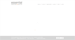Desktop Screenshot of essentialdesignbuild.com